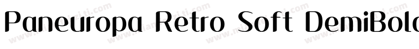 Paneuropa Retro Soft DemiBold字体转换